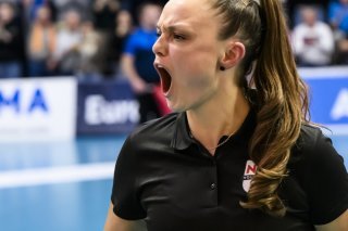 Lauren Bertolacci: malgré ses encouragements, la Suisse a été battue 3-0 KEYSTONE/JEAN-CHRISTOPHE BOTT